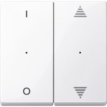 Merten Wippen f. Tasterm. 2fach m. Aufdruck 1/0 u. Auf/Ab, aktivweiß glänzend, System M 619525