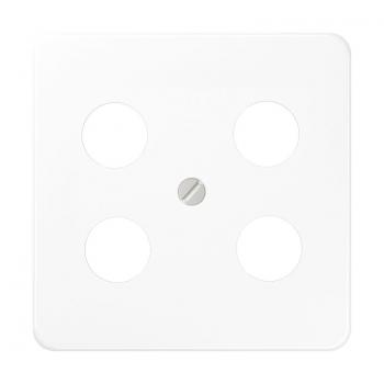 Jung CD500 SAT-Adeckung 4loch Alpinweiß CD561-4SAT1WW