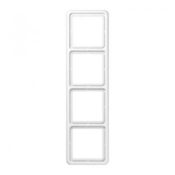 Jung CD500 Rahmen 4fach Alpinweiß CD584WW