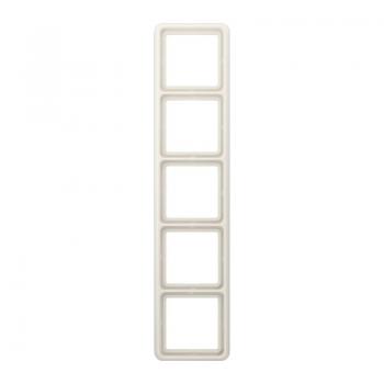 Jung CD500 Rahmen 5fach Weiß CD585W