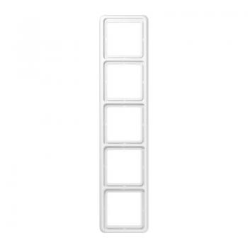 Jung CD500 Rahmen 5fach Alpinweiß CD585WW