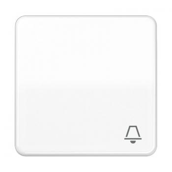 Jung CD500 Wippe mit Symbol Klingel Alpinweiß CD590KWW