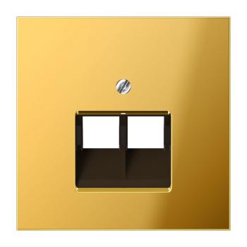 Jung LS990 UAE/ISDN Abdeckung 2fach Gold GO2969-2UA