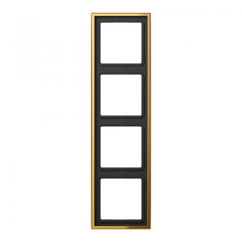 Jung LS990 Rahmen 4fach Gold GO2984