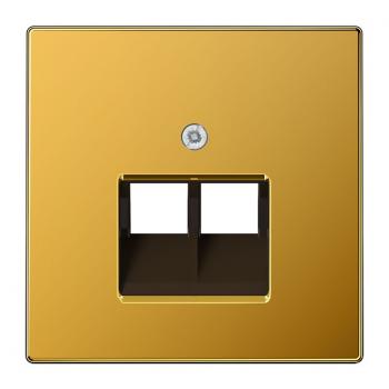 Jung LS990 UAE/ISDN Abdeckung 2fach Gold LS969-2UAGGO