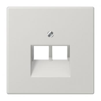 Jung LS990 UAE/ISDN Abdeckung 2fach Lichtgrau LS969-2UALG