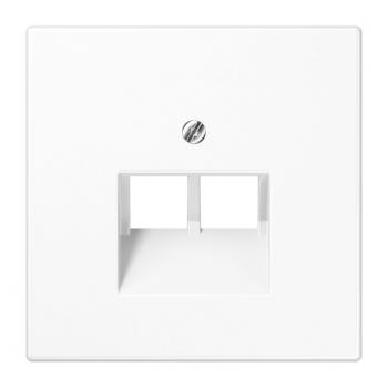 Jung LS990 UAE/ISDN Abdeckung 2fach Alpinweiß LS969-2UAWW