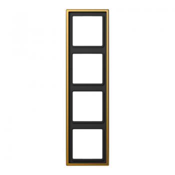 Jung LS990 Rahmen 4fach Gold LS984GGO
