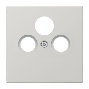 Jung LS990 SAT-Adeckung 3loch Lichtgrau LS990SATLG