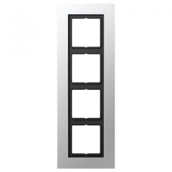 Jung LS plus Rahmen 4fach Aluminium LSP984AL