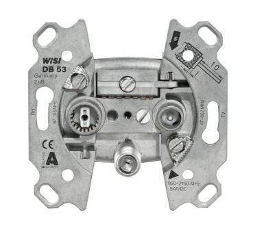 Wisi DB53 Sat-Dose 3loch mit F-Stecker
