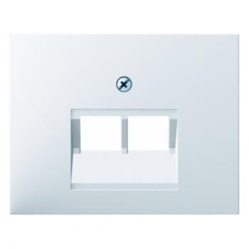 Berker K.1 UAE Abdeckung 2fach  polarwei§, gl_nzend 14097009