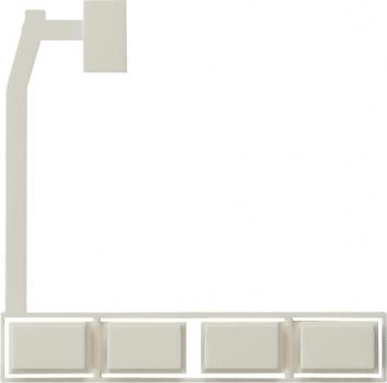 Gira Bedienleiste + Stopfen Zeitschaltuhr Zubehör Cremeweiß 825001