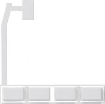 Gira Bedienleiste + Stopfen Zeitschaltuhr Zubehör Reinweiß 825003