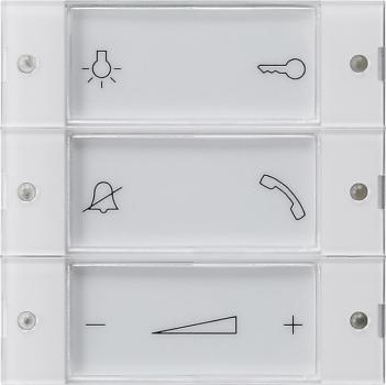 Gira Aufsatz Bedientaster Wohnungsstation System 55 Klar 850003