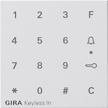 Gira Aufsatz Codetastatur System 55 Reinweiß 851303