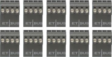 Gira Set Anschlusskl. 10 Stck. Wohnungsst.AP Türko 851800