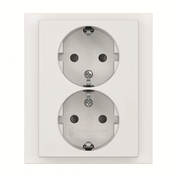 BJ 202 EUJB-884 SCHUKO Doppelsteckdose volle Abdeckung 202 EUJB-884