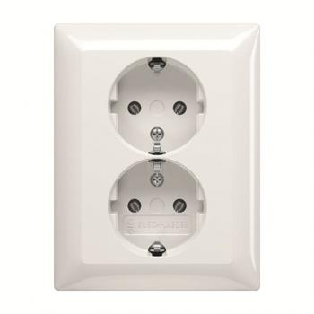 BJ 202 EUJ-914 SCHUKO Doppelsteckdose volle Abdeckung 202 EUJ-914