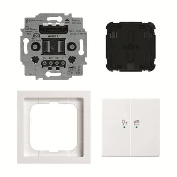 BJ 62851 UJ-84-WL LED-Dimmer-Ein. flex, 1f Komplettset mit 2-fach Bedienelement, 62851 UJ-84-WL