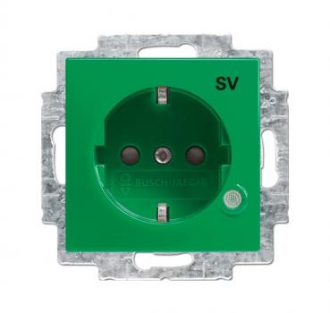 BJ SCHUKO® Steckdosen-Einsatz mit LED Kontrolllicht 20 EUCBL-13-914