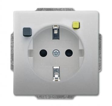 BJ FI-SCHUKOMAT SCHUKO® Steckdosen-Einsatz mit Fehlerstrom-Schutzschalter 3120 EUCB-866