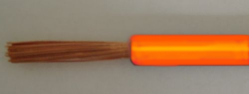 Einzelader orange 1 qmm flexibel H05V-K Kabel Leitung Preis pro Meter 