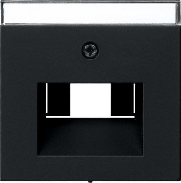 Gira Abd. BSF UAE/IAE + Netzwerk System 55 Schwarz m 0284005