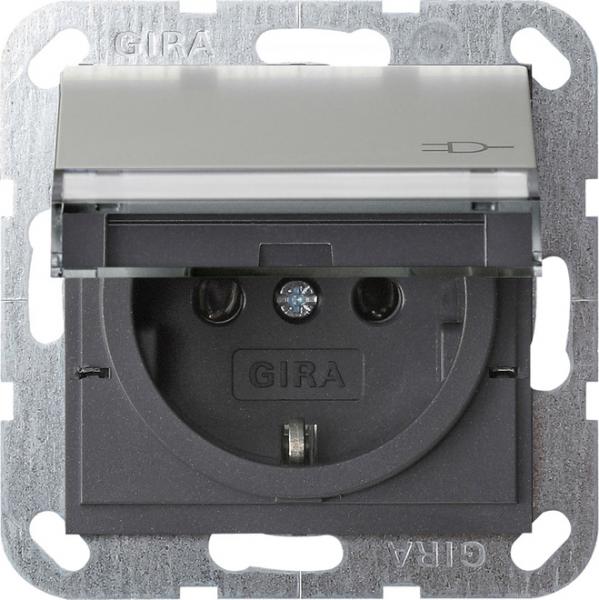 Gira SCHUKO KD + BSF System 55 Edelstahl 0410600
