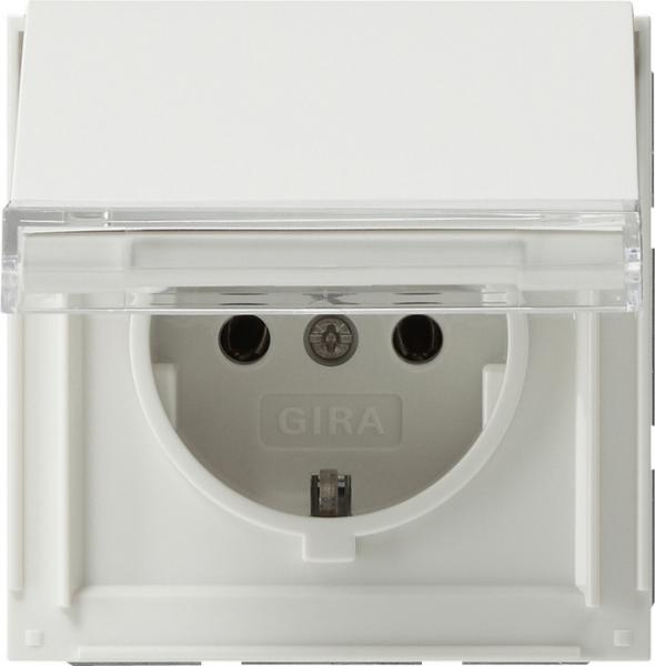 Gira SCHUKO KD + BSF Gira TX_44 (WG UP) Reinweiß 041066