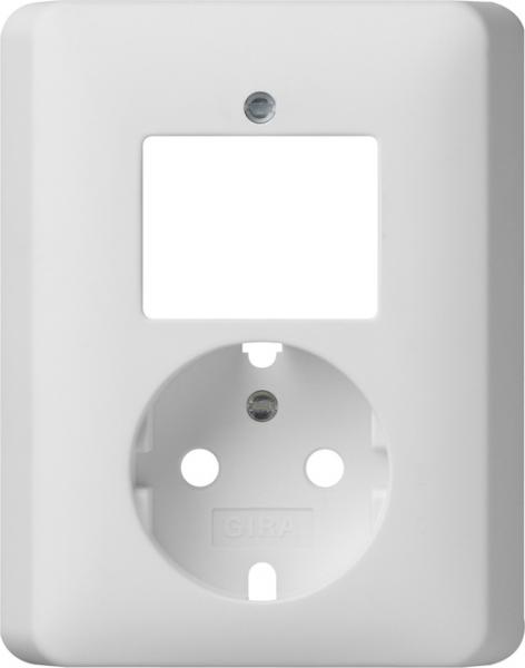 Gira Abd. Kombi AusWe/SCHUKO System 55 Reinweiß m 092804