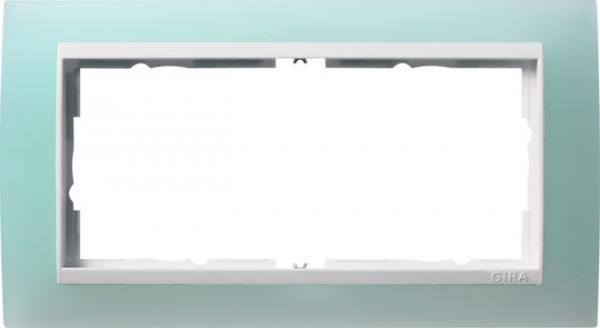Gira Abdeckrahmen 2f o.M. Zwischenr. RW Gira Event Opak Mint 1002395