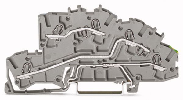 Wago Reihenklemme 2003-7645 L/L/PE 0,25 - 2,5 mm_ grau