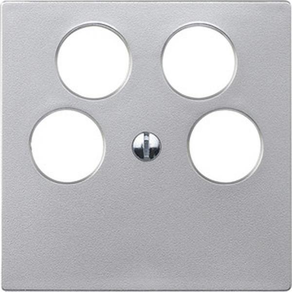 Merten System M Sat-Abdeckung 4loch f. Ankaro aluminium 295360