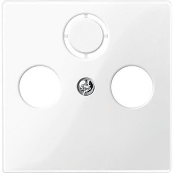Merten System M Abdeckung fŸr Antennensteckdose polarwei§ gl_nzend 296719