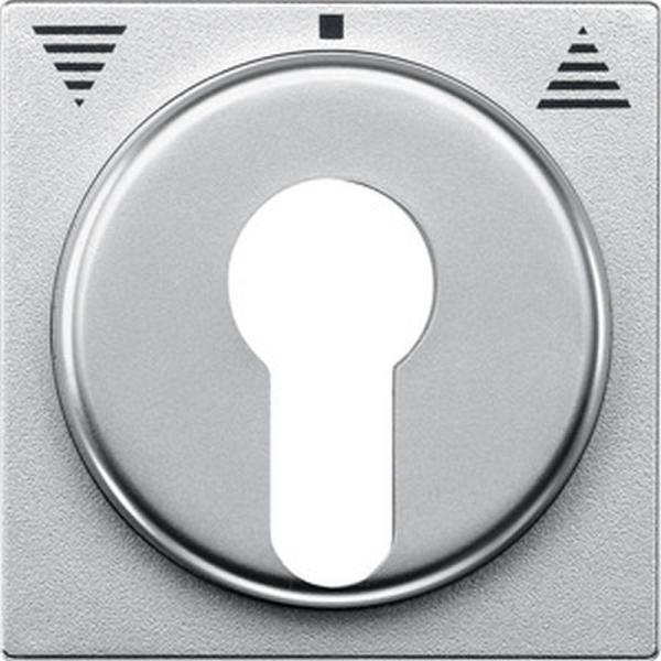 Merten System M Abdeckung SchlŸsselschalter aluminium 319360