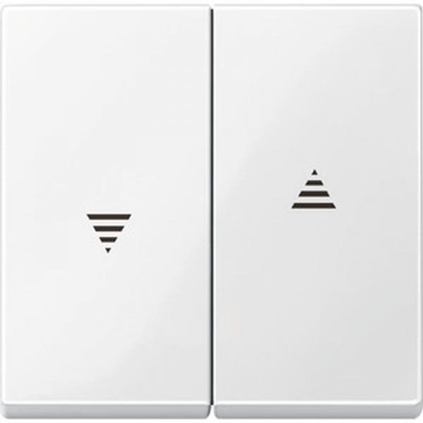 Merten System M Jalousie Wippe polarwei§ gl_nzend 432419
