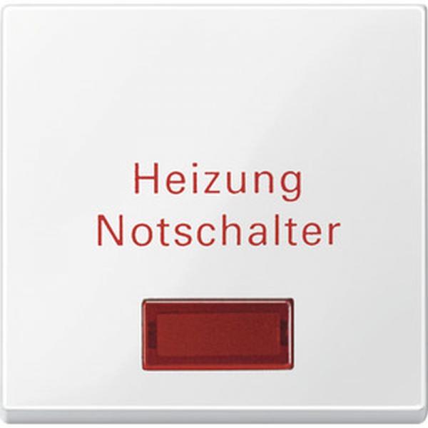 Merten System M Kontroll Wippe Heizungs-Notschalter polarwei§ gl_nzend 432919