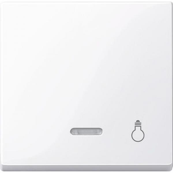 Merten System M Kontroll Wippe+Symbol Licht, aktivwei§ gl_nzend 435925
