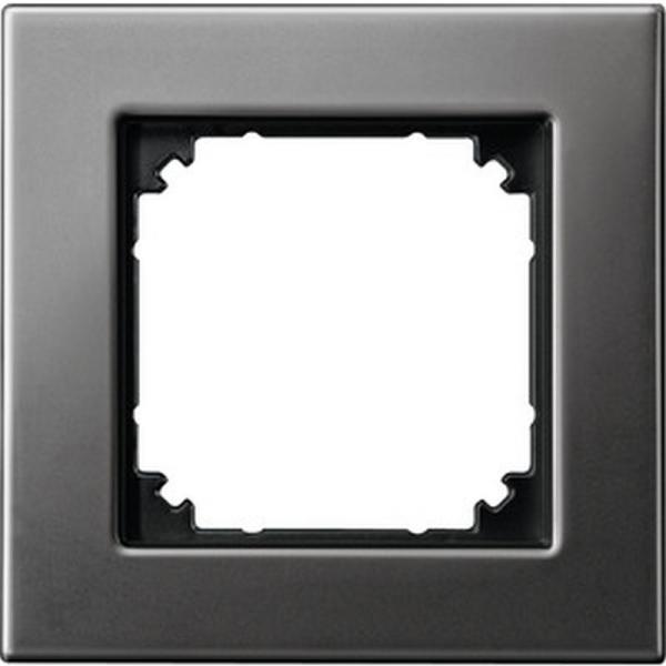 Merten M-PLAN-Metallrahmen, 1fach, Rhodiumgrau 475114