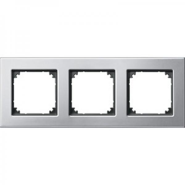 Merten M-PLAN-Metallrahmen, 3fach, Platinsilber 475360