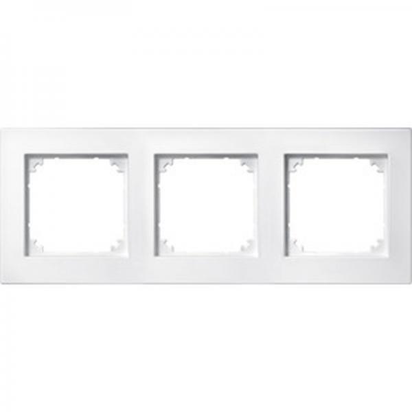 Merten M-PLAN-Rahmen, 3fach, polarweiß matt 486319