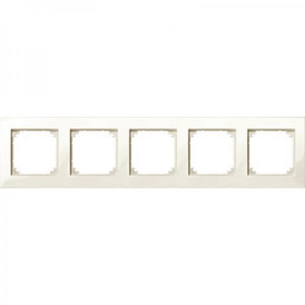 Merten M-PLAN-Rahmen, 5fach, weiß glänzend 515544