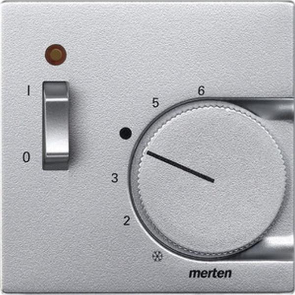 Merten System M Thermostat Abdeckung aluminium 536160