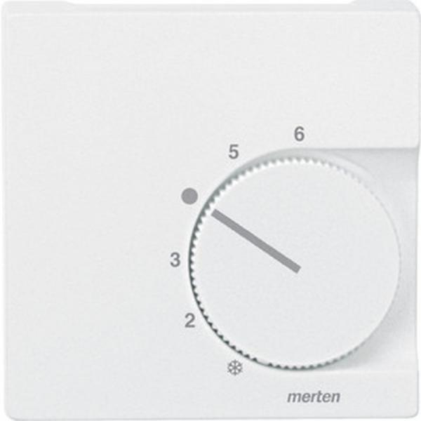 Merten System M Thermostat Abdeckung polarwei§ matt 536219