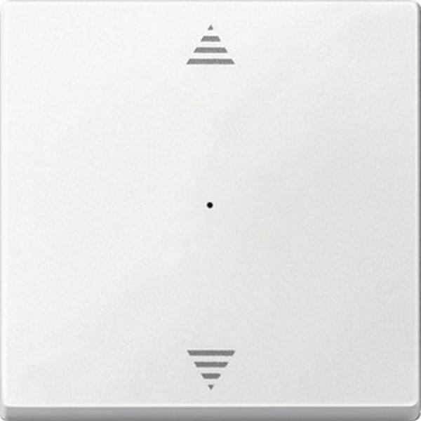 Merten Wippe fŸr Tastermodul 1fach mit Aufdruck Pfeile Auf/Ab, polarwei§, System M 625519
