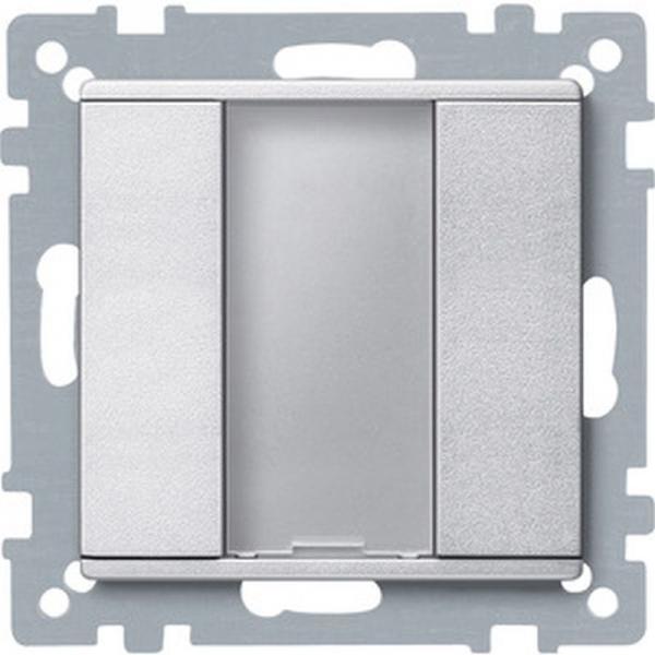 Merten Taster 1fach plus, aluminium, System M 627560