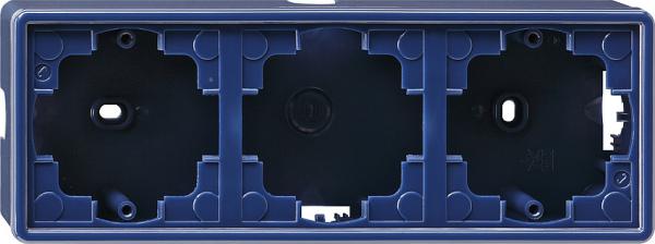 Gira S-Color Aufputz Gehäuse 3fach Blau 006346