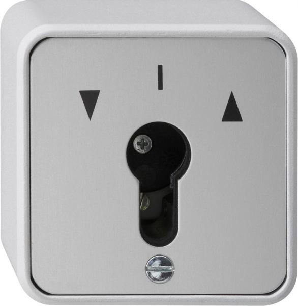 Gira IP44 WG SchlŸsseltaster Wechsler Aufputz Grau 016330