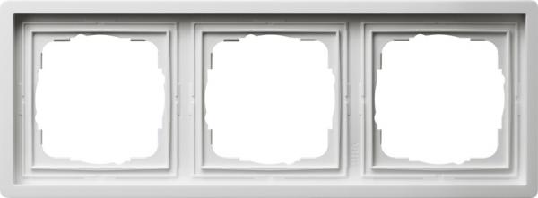 Gira Abdeckrahmen 3fach Fl_chenschalter Reinwei§ 0213112